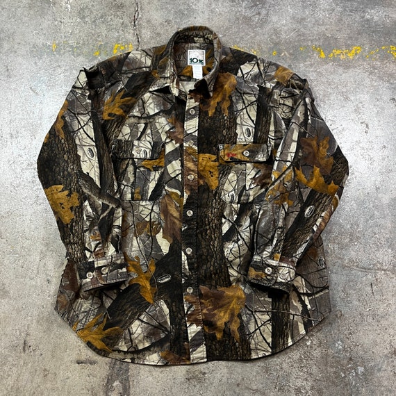 The Hundreds Stanley Long Sleeve Shirt (woodland camo)