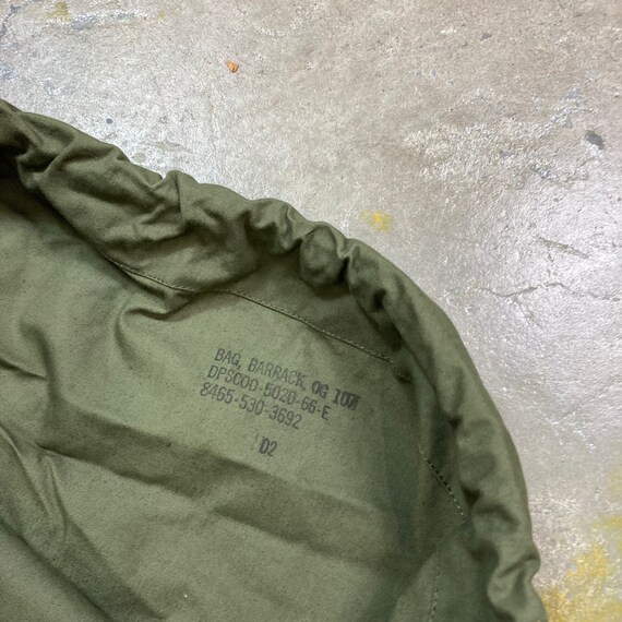 Vintage 1960s 1966 US Army OG 107 Cotton Sateen Barra… Gem