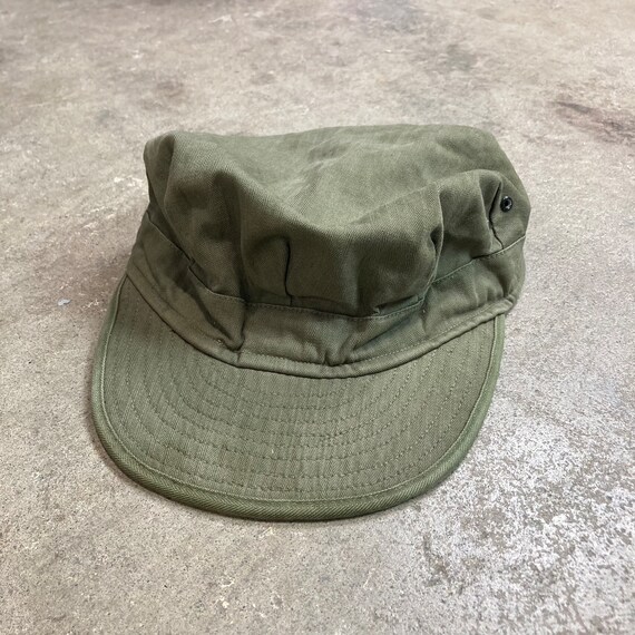 Vintage 1940s 1950s US Army HBT Green Cotton Patrol Cap Hat Sz - Etsy