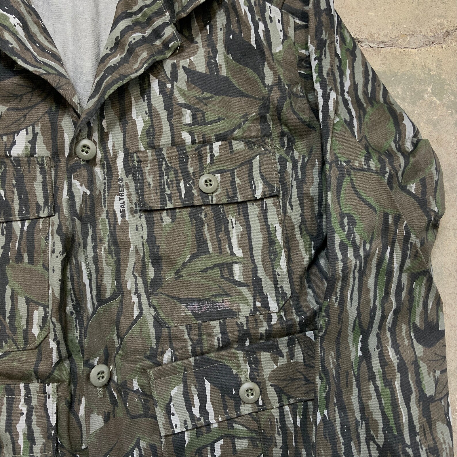 Vintage 1980s Real Tree Bark Camo Shirt Jacket Fatigues Made Etsy