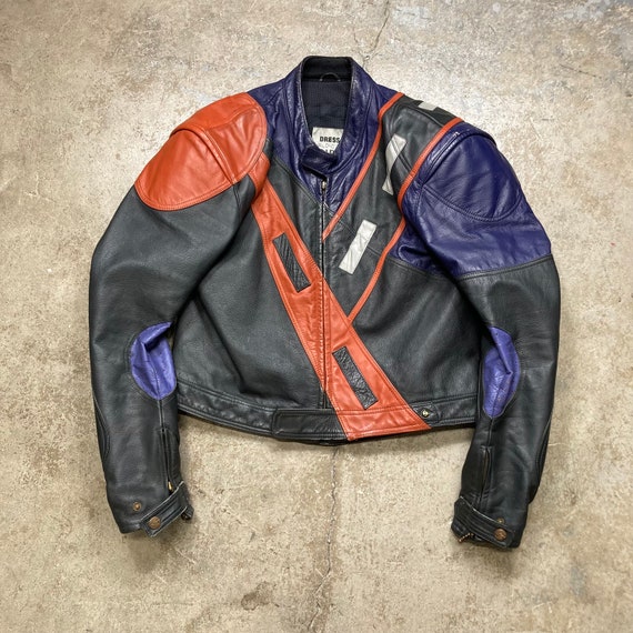 Vintage 1980s 90s BMW Leather Motorcycle Jacket w… - image 1