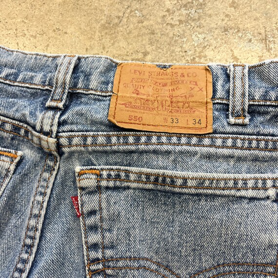 Vintage 1990s Levi's 550 Relaxed Tapered Made in … - image 5
