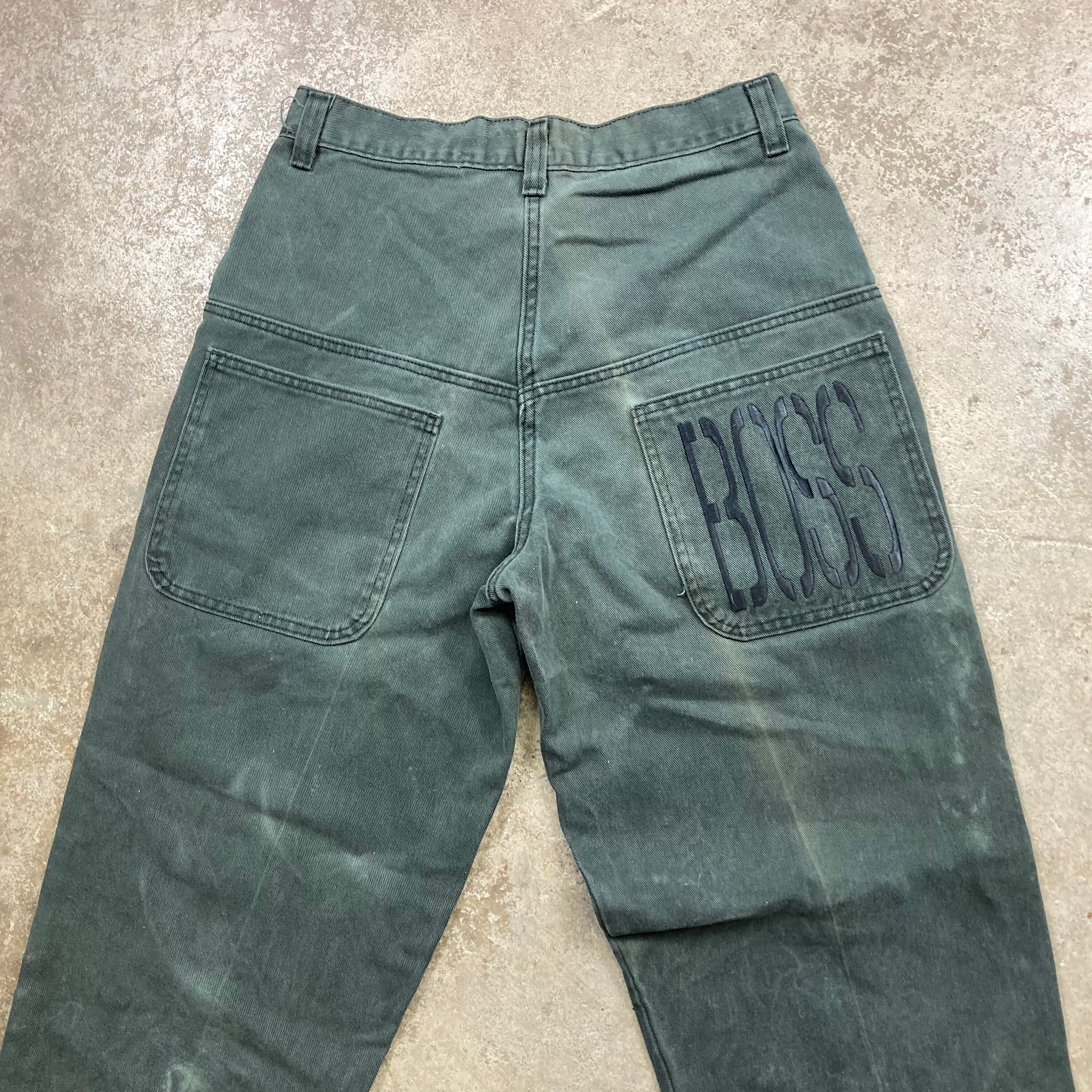 Vintage 1980s 90s Baggy Green Jeans Size 33x31.5 - Etsy