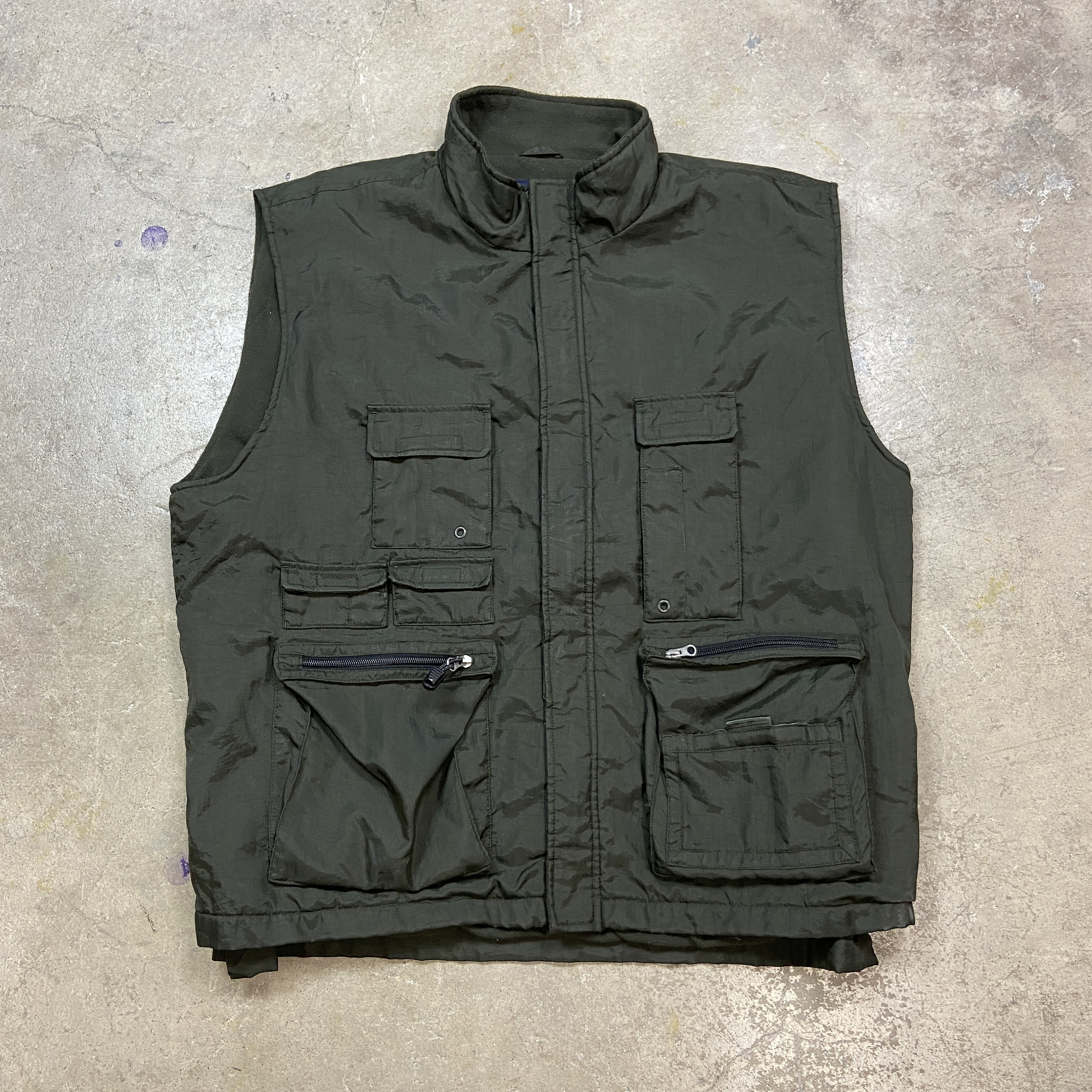 OLD GAP Tactical Nylon fleece Vest-