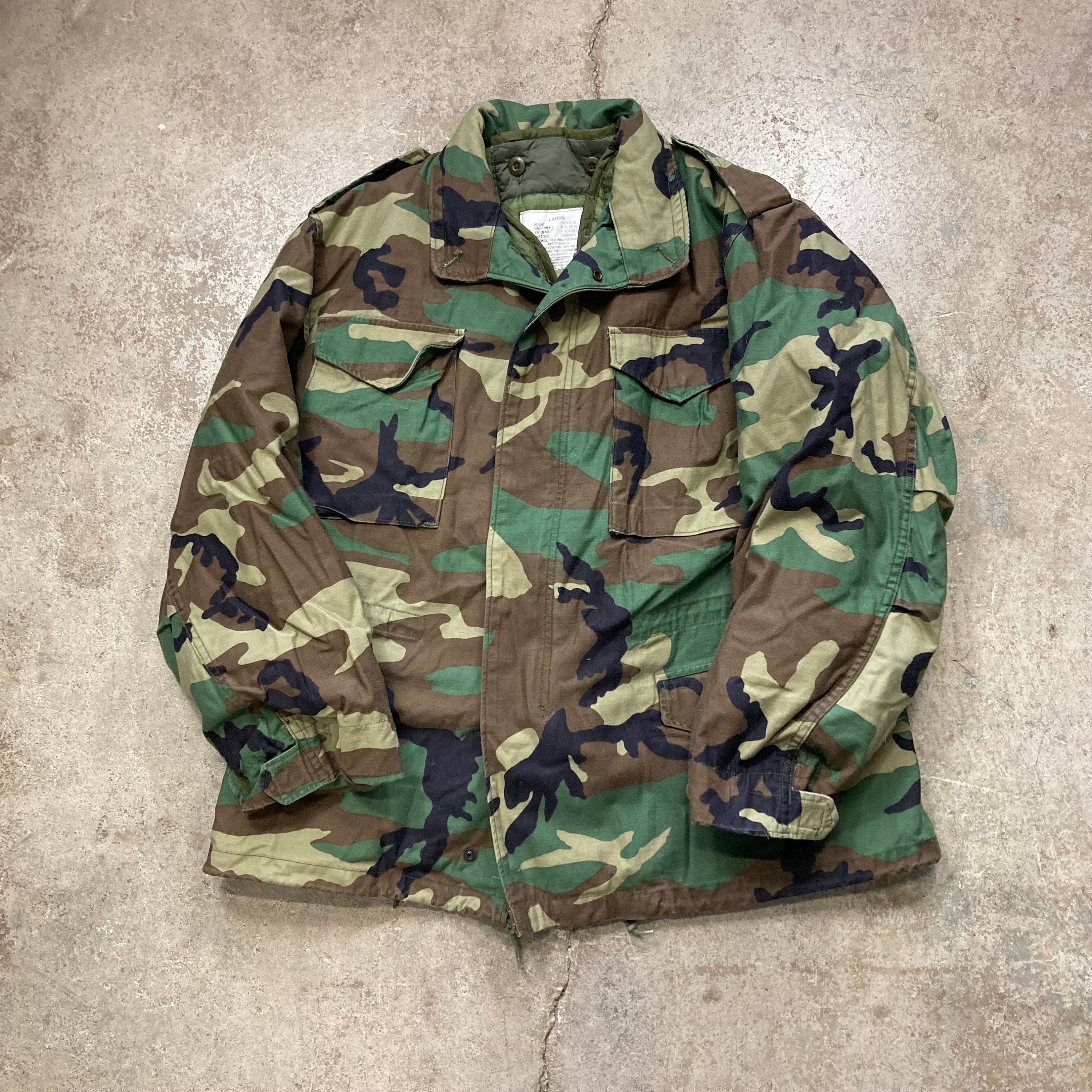 Vintage US Army Woodland Camo M 65 Made in USA Jacket Coat and Liner Sz Large Regular Etsy Ireland