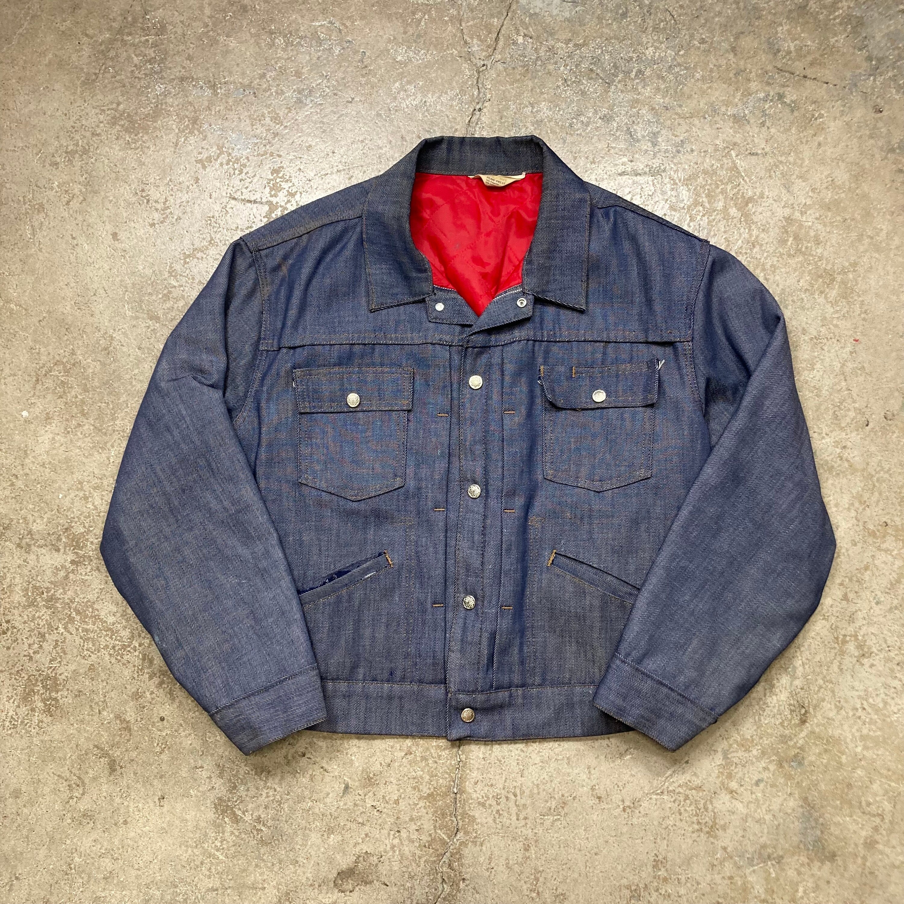 Vintage 1970s 1980s Penneys Ranchcraft 50/50 Denim Trucker Jacket 