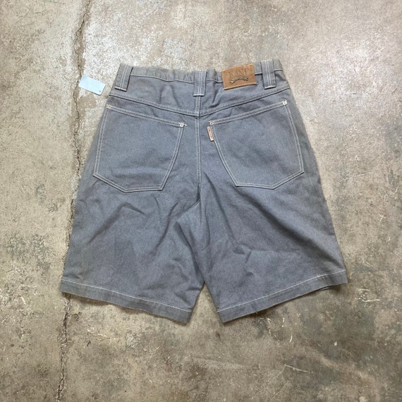 Deadstock Vintage 1990s Karl Kani Grey Denim Jean Shorts Hecho en EE. UU. Sz 36 Etsy Mexico