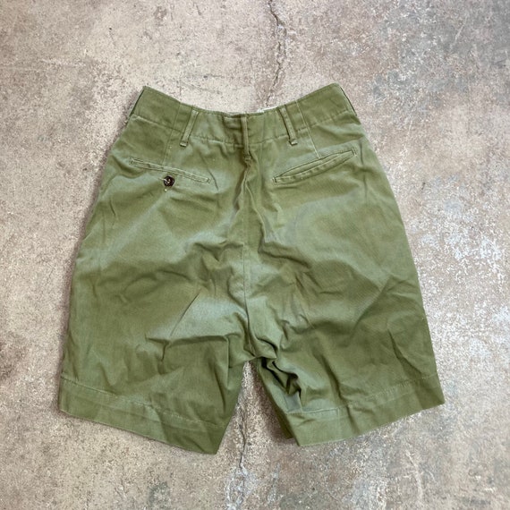 Vintage 1960s Green Cotton BSA Boy Scout Shorts 2… - image 4