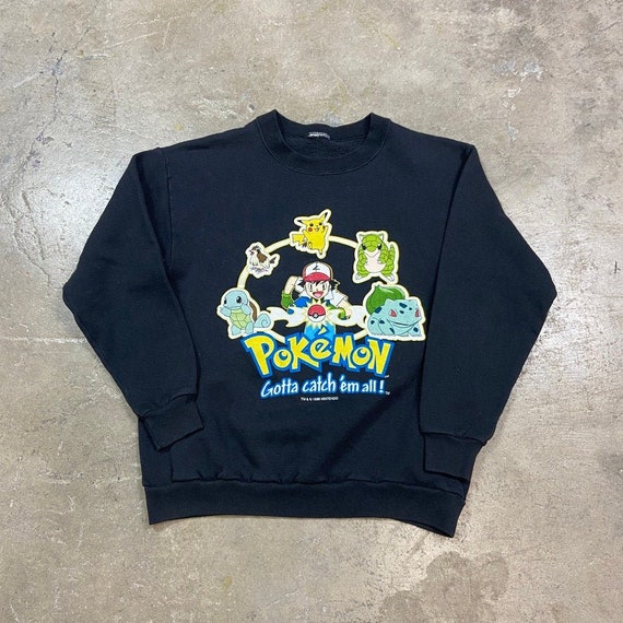 Vintage 1990s Pokemon 1999 Made in USA Sweatshirt XS | Etsy
