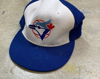 Vintage 1980s New Era Fitted Toronto Blue Jays Diamond Cap Hat Sz 7 3/8