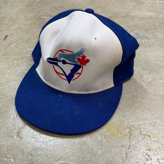 Vintage 1980s New Era Fitted Toronto Blue Jays Diamond Cap Hat Sz 7 3/8 -   Canada