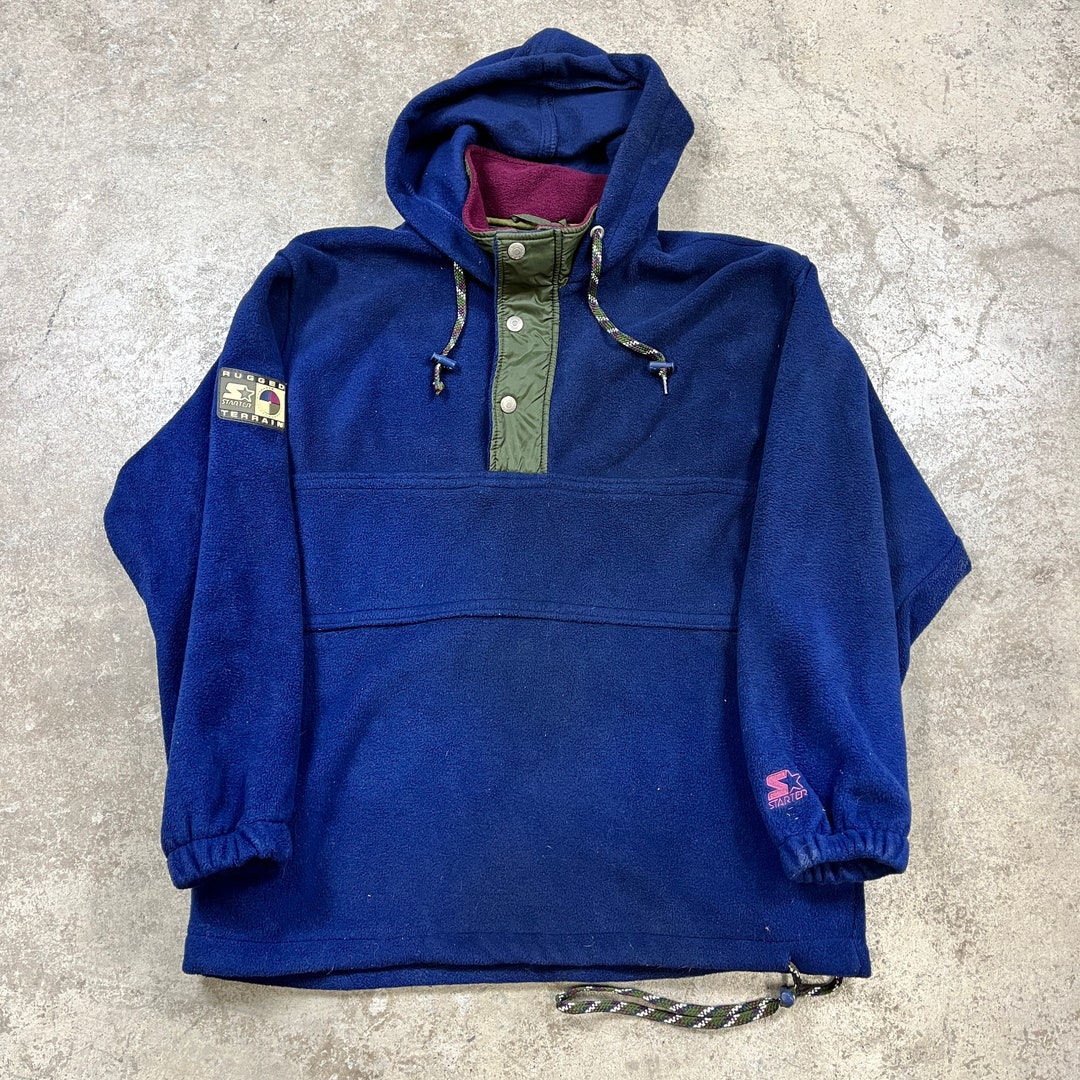 Vintage 1990s Starter Rugged Terrain Fleece Pullover Anorak - Etsy