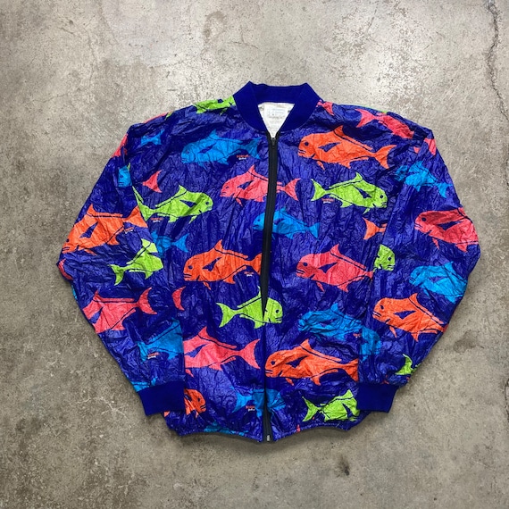 90s vintage fish jacket - Gem