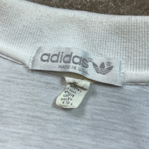 Vintage 1980s Adidas Made in USA Polo Shirt - XL - image 4