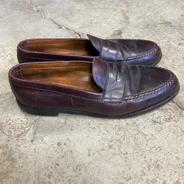 Alden 984 Burgundy Penny Loafers Shoes Men’s 12 AA/B Made in USA