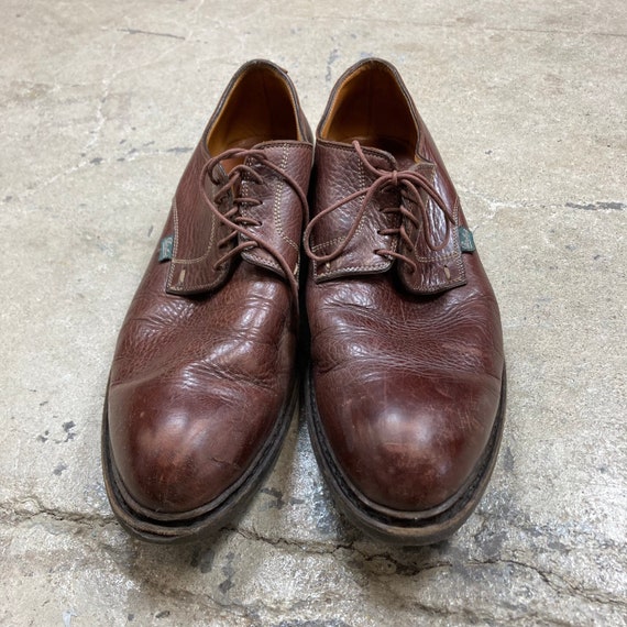 Paraboot Brown Leather Shoes Men’s 9.5 Made in Fr… - image 2