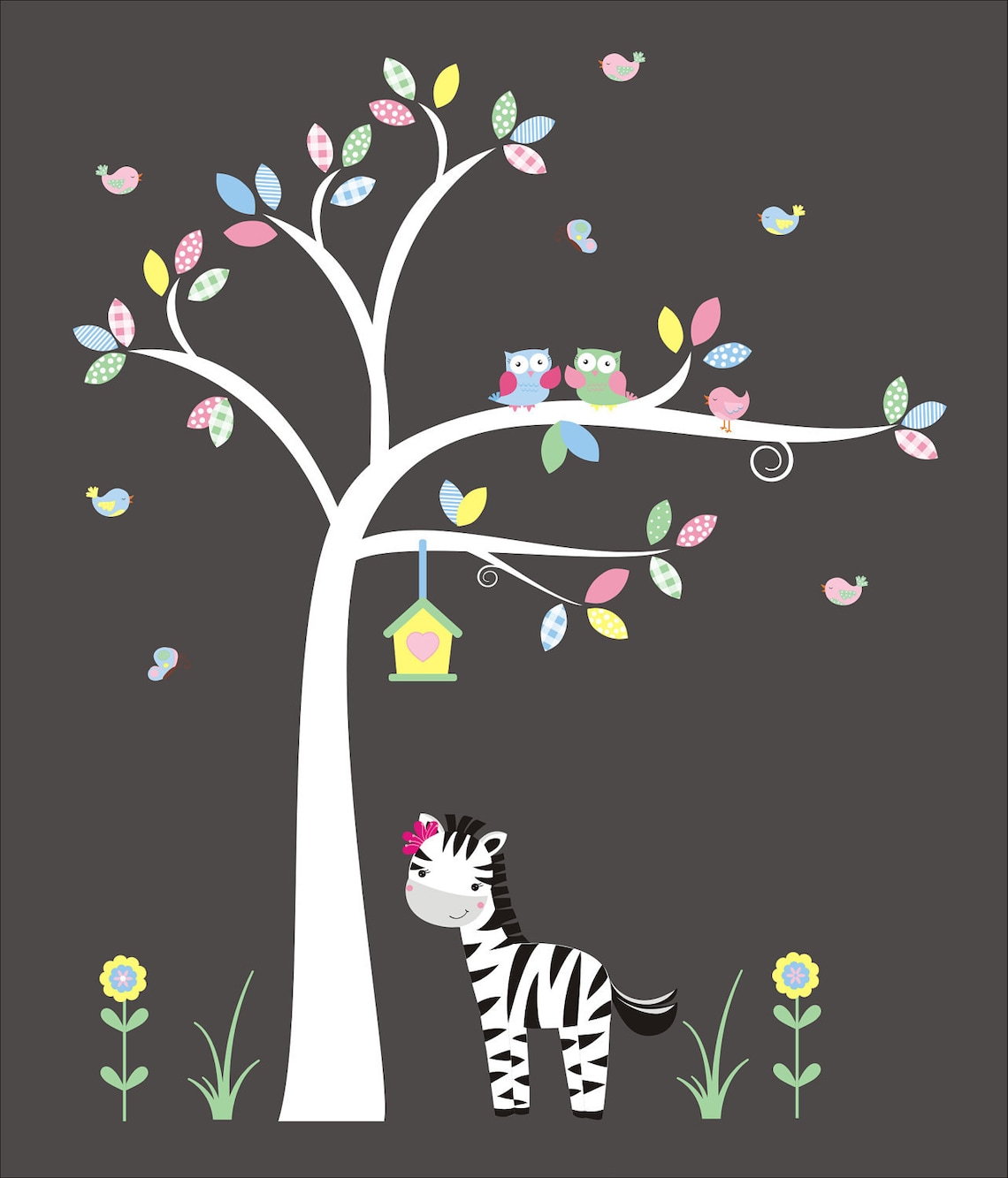 Nursery Wall Decals Baby Wall Decals Girls Room Mural Etsy UK