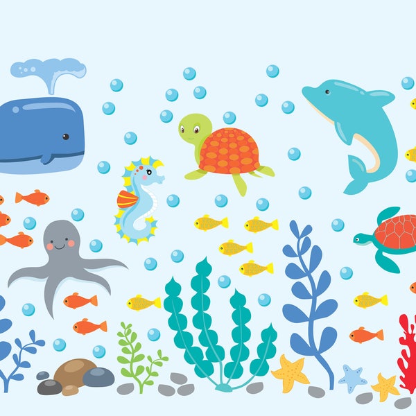 Seaweed Wall Decal Etsy