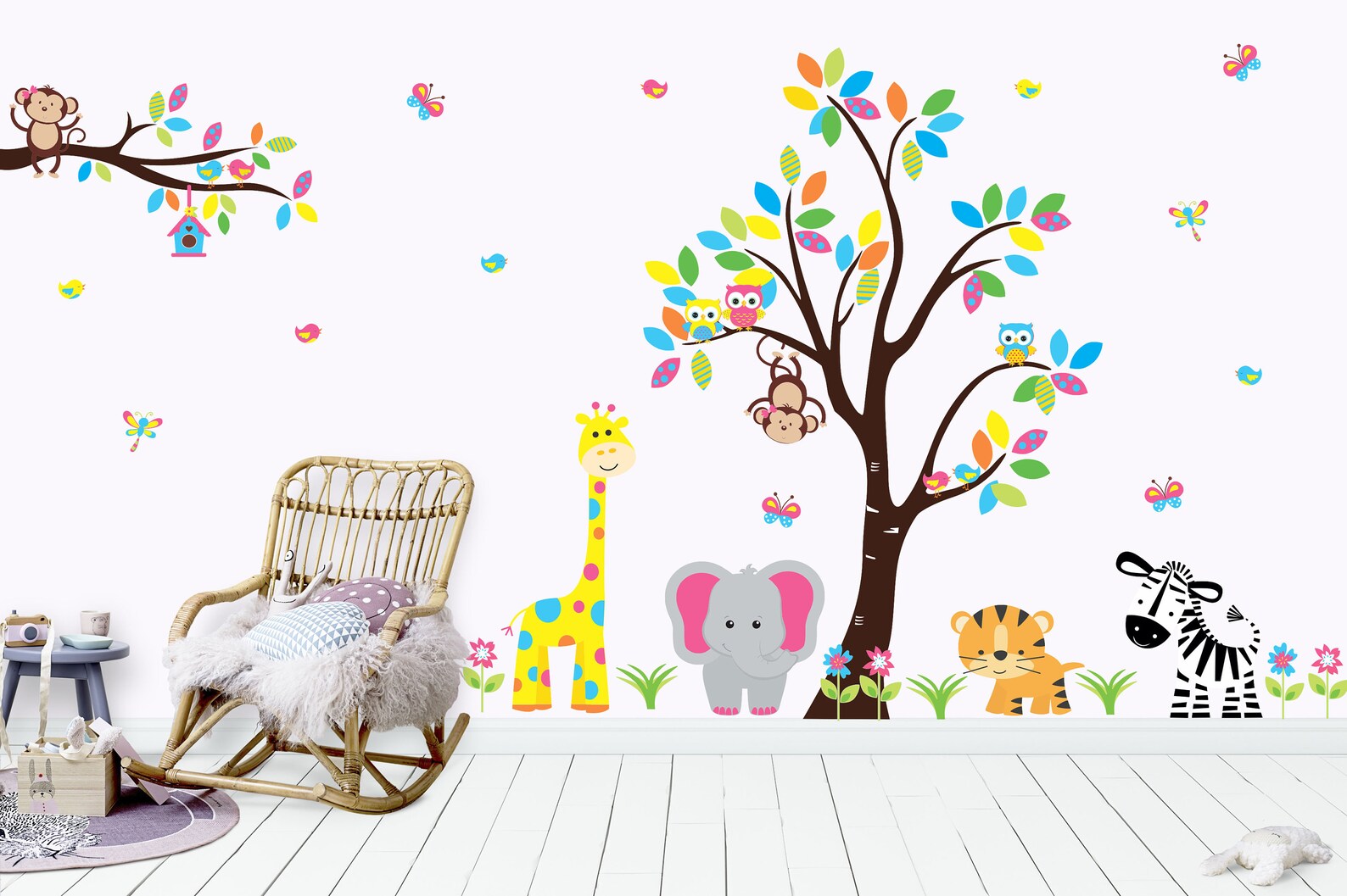 Wall Decals Nursery Safari Nursery Decals Jungle Wall Etsy