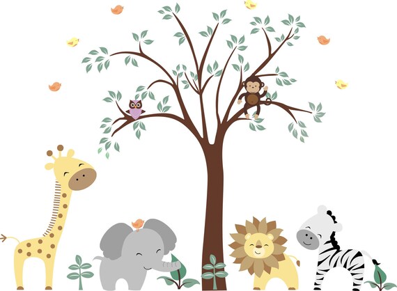 jungle decals for baby room