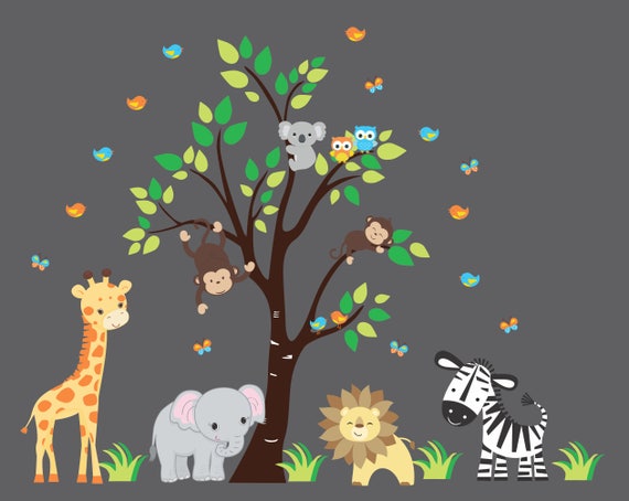 safari wall stickers nursery