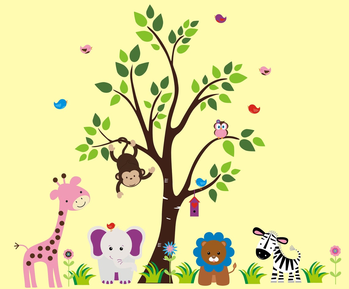 Baby Girl Nursery Wall Decal Nursery Wall Decal Wall Etsy