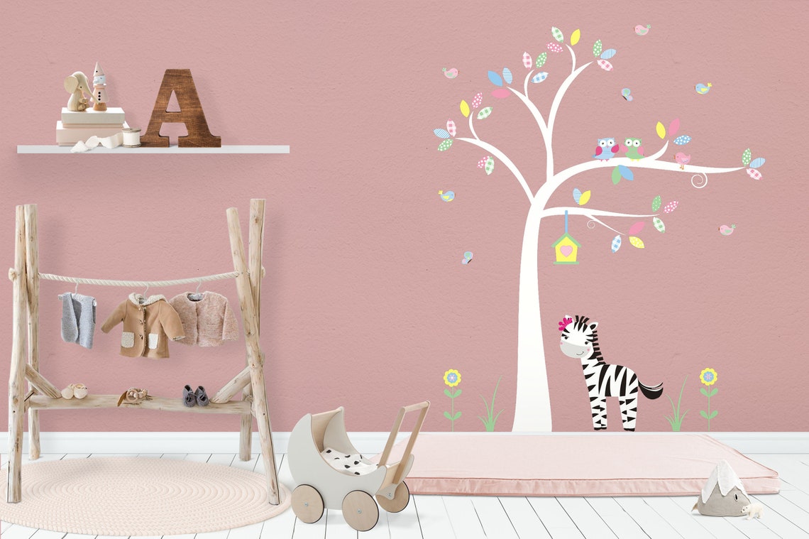 Nursery Wall Decals Baby Wall Decals Girls Room Mural Etsy UK