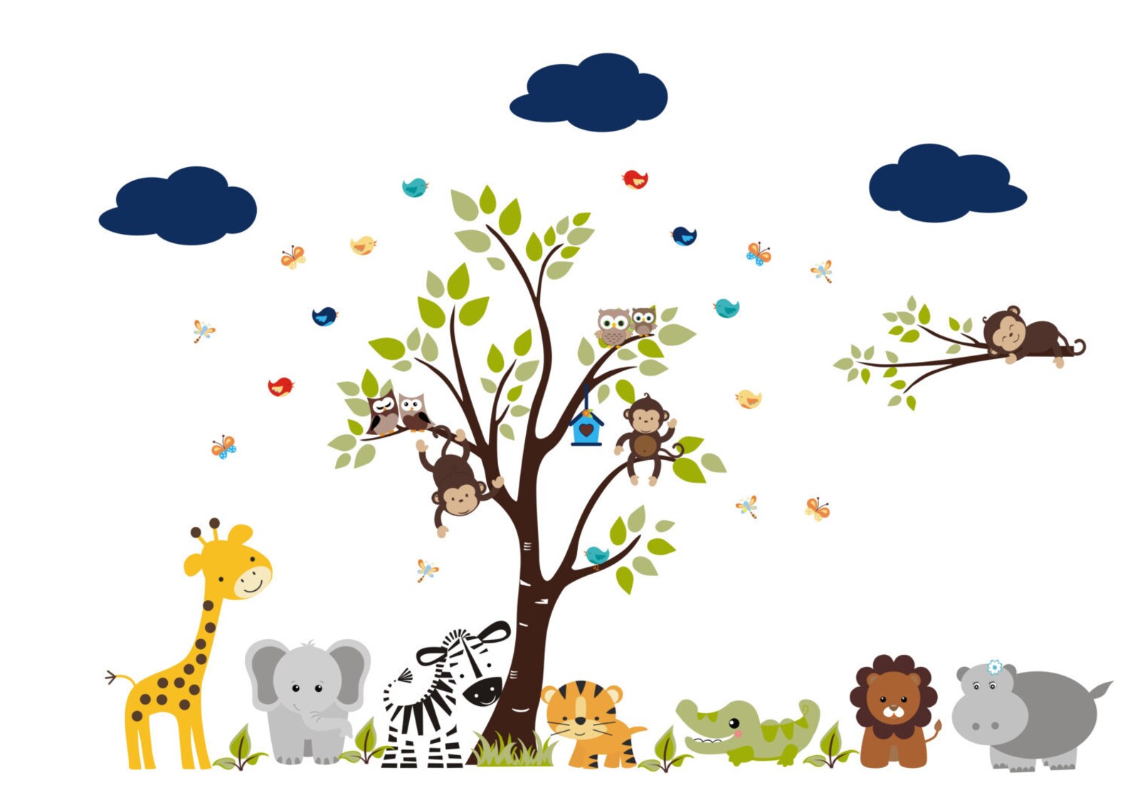 Clouds and Sky Nursery Decals Nursery Wall Decal Clouds Etsy