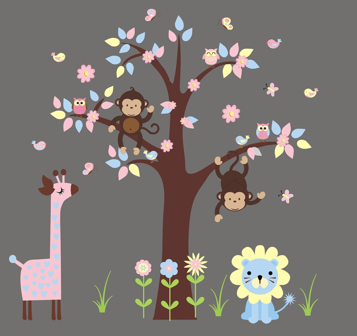 Wall Decals Nursery Girls Wall Stickers Girls Nursery Etsy