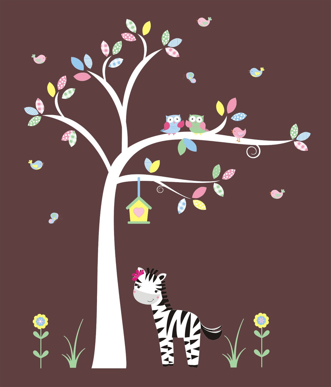 Nursery Wall Decals Baby Wall Decals Girls Room Mural Etsy UK