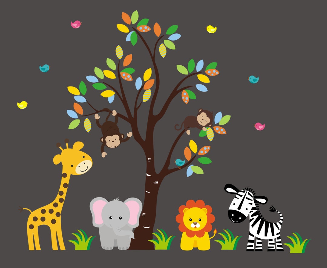 Nursery Interior Nursery Wall Decals Baby Room Baby Pink Etsy