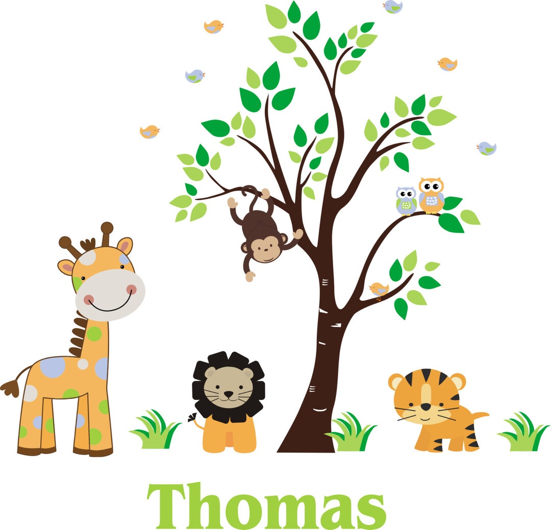 Monogrammed Baby Decals Nursery Wall Decals Wall Stickers Etsy