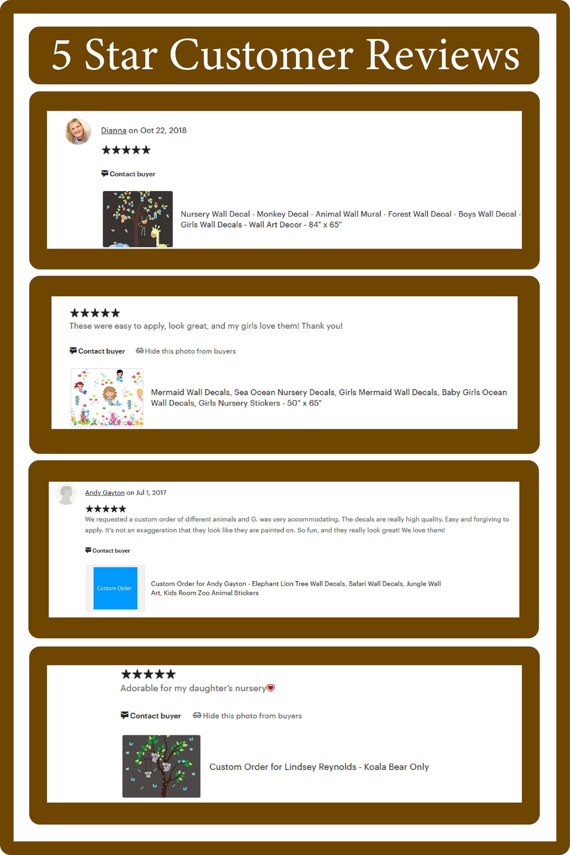 Wall Decals for Baby Nursery Animal Wall Decals Zoo Animal Etsy