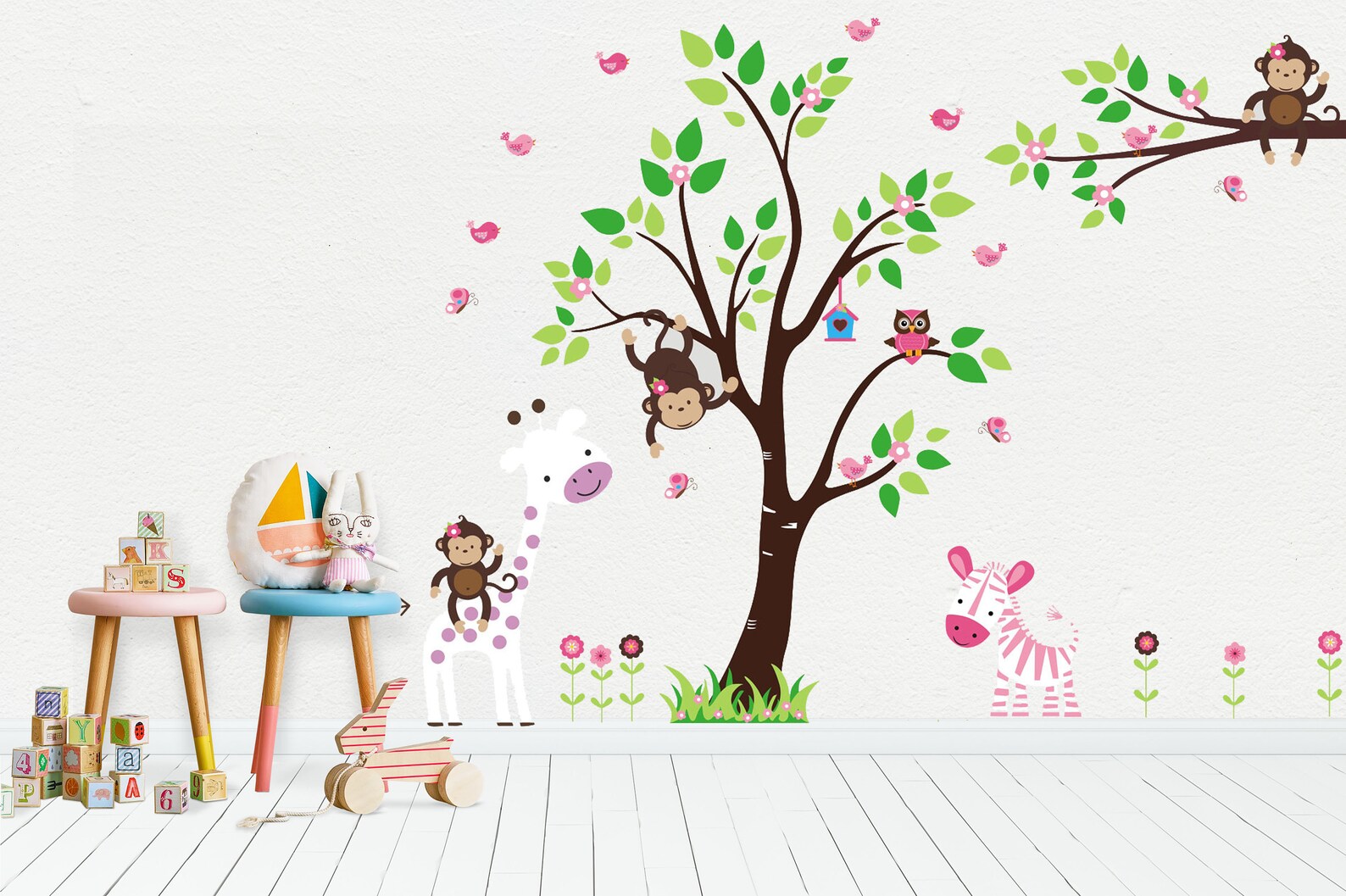 Baby Girl Wall Decal Baby Girl Nursery Wall Decal Girls Etsy