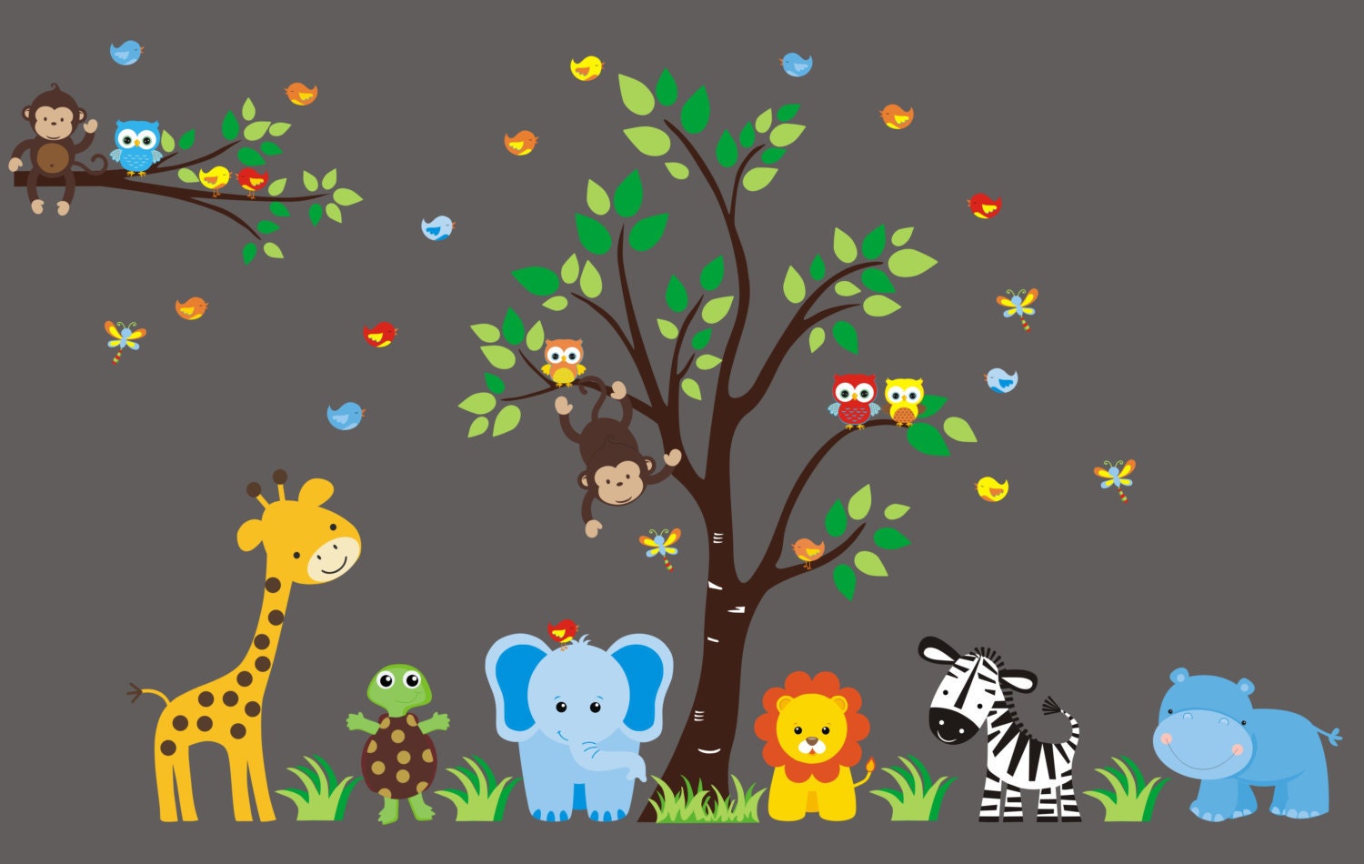 Removable Nursery Decals Reusable Wall Decals Nursery Wall Etsy