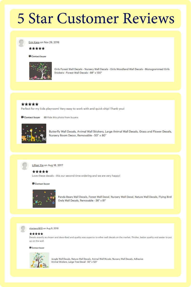 Wall Decals for Baby Nursery Animal Wall Decals Zoo Animal Etsy