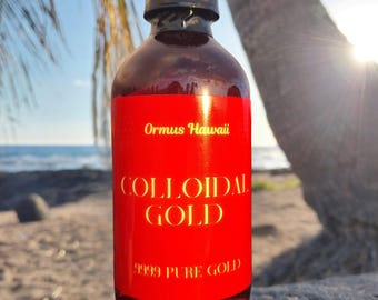 Colloidal Gold Elixir Spiritual Wellness Chakra Balance 8oz Single Bottle