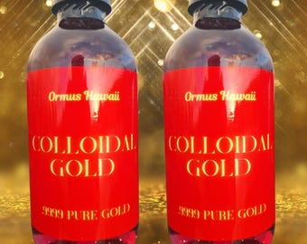 Colloidal Gold Elixir Meditation Spiritual Growth 8oz Twin Pack 2 Bottles