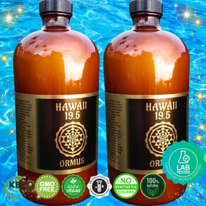 Ormus Monoatomic Gold Elixir: Hawaii 19.5, Lab Tested (2 Pack 32oz)