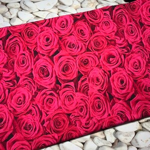 Eco Friendly Cloth Pads ~ Knit Topped ~ Custom ~  Reusable Cloth Pad ~ Cloth Menstrual Pads ~ Hot Pink Roses ~ You Choose Size & Absorbency