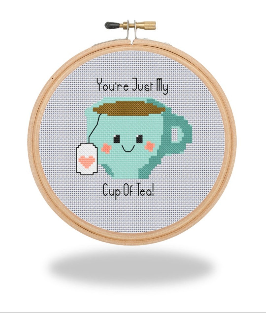My Cup of Tea - Cute Tea Cross Stitch Pattern PDF - Etsy