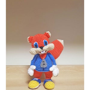 Conker’s Bad Fur Day crochet English Advanced skill- Pattern Only