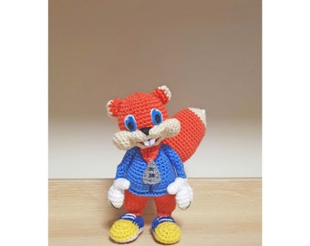 Conker's Bad Fur Day Crochet English Advanced Skill- Pattern Only