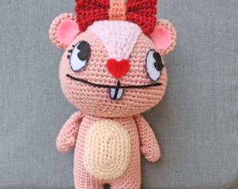 GIGGLES from HappyTree Friends crochet ENGLISH Pattern Only