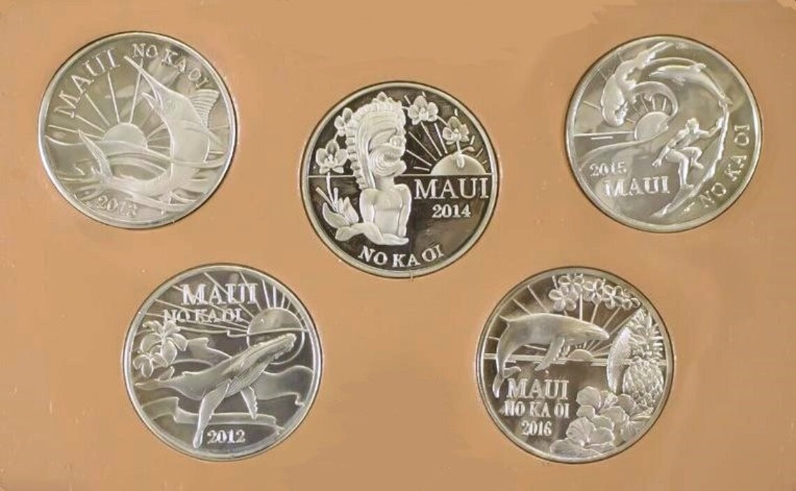 Complete Series 12345 MAUI TRADE DOLLARS 25 Coin Set Etsy