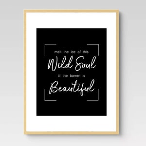 Wild Soul Seasons Hillsong Worship Music Digital Download Print