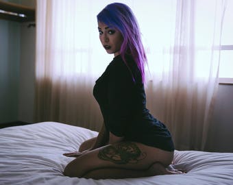 Big Booty on a Bed 11x17 Print