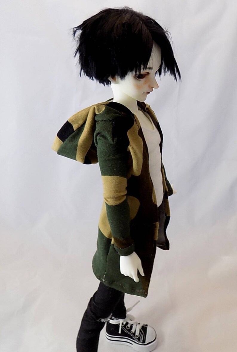 clothes for BJD MSD slim 14 doll otaku kawaii military Army sweatshirt jacket
