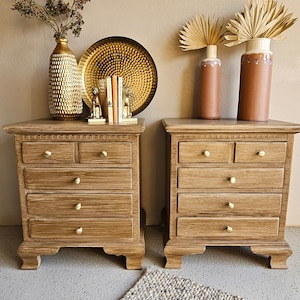 SOLD** Refinished Ethan Allen Tavern Pine Nightstands