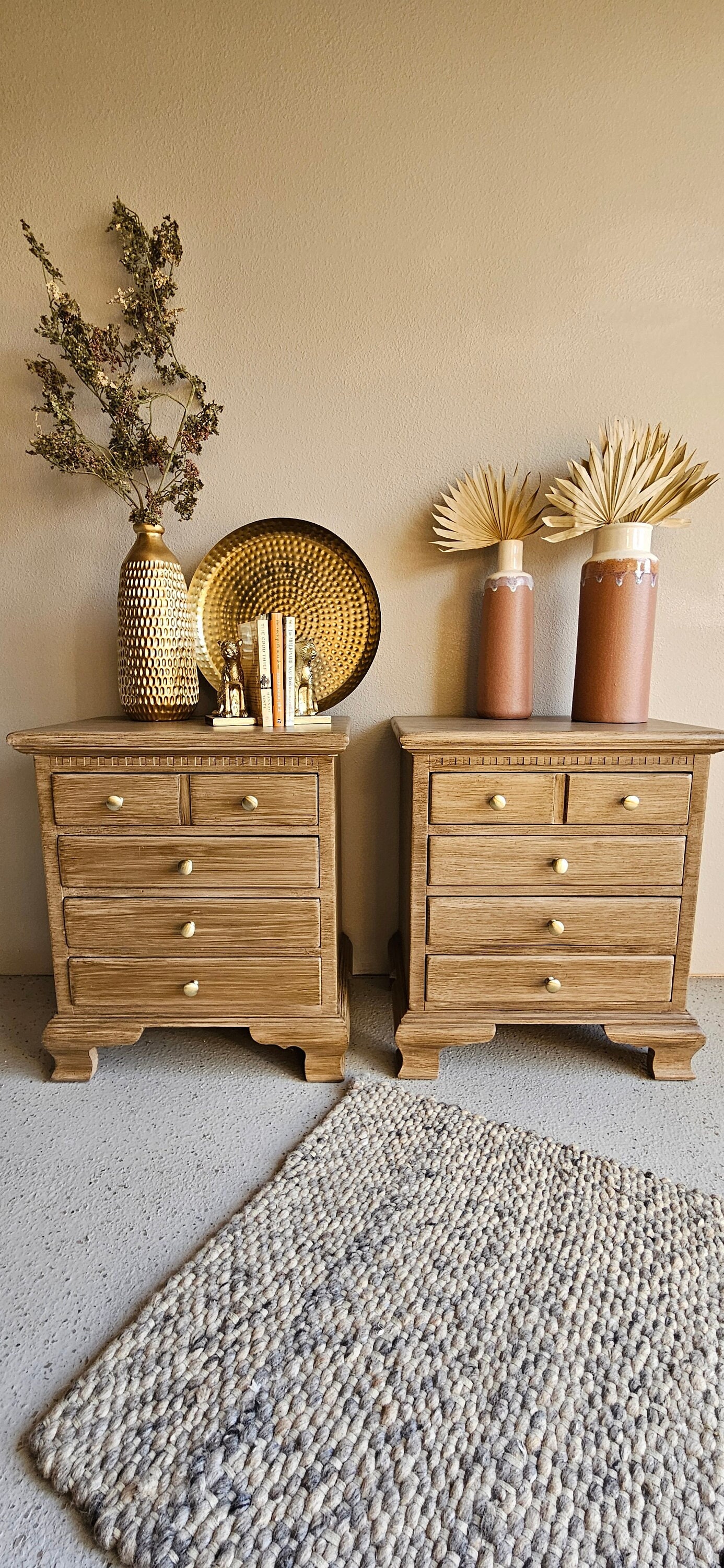 Pine Nightstand Etsy